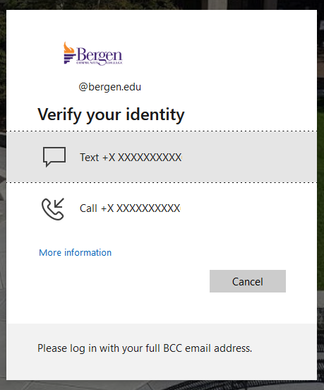 Verify Your Identity Screen