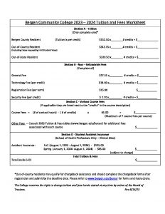 BCCTuitionandFeesWorksheet_2023-2024AY_revBursar081623 | Bergen ...