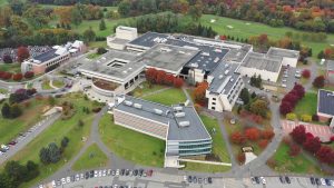 Bergen aerial shot of campus