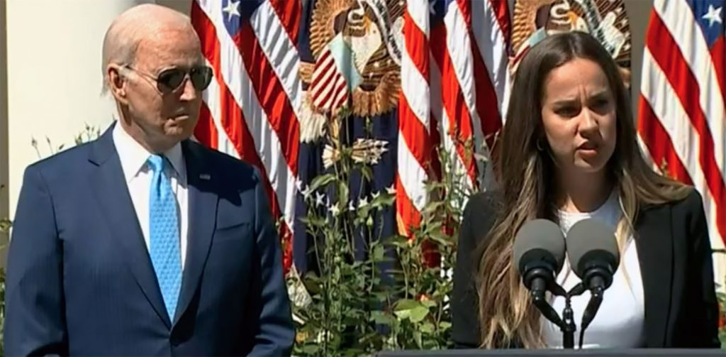 Bergen Alumna Introduces President Biden in Rose Garden Event thumbnail