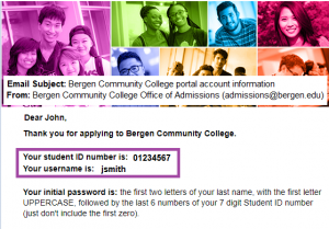 What’s My Bergen Username And Student ID Number? | Bergen Community College