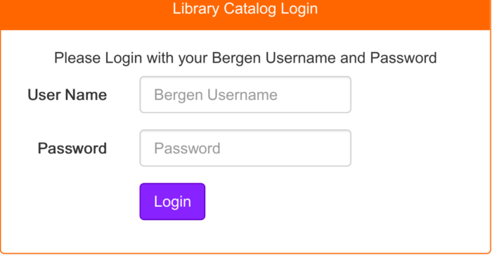 Library Database login