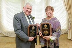 Bergen Community College honored Professors Emeriti Susan Klarreich and Roger OpstBaum during a luncheon at Seasons in Washington Twp., NJ, on Friday, May 6, 2016. / Russ DeSantis Photography and Video, LLC