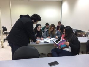 Students in a Learning Community Discuss a Reading as a Group