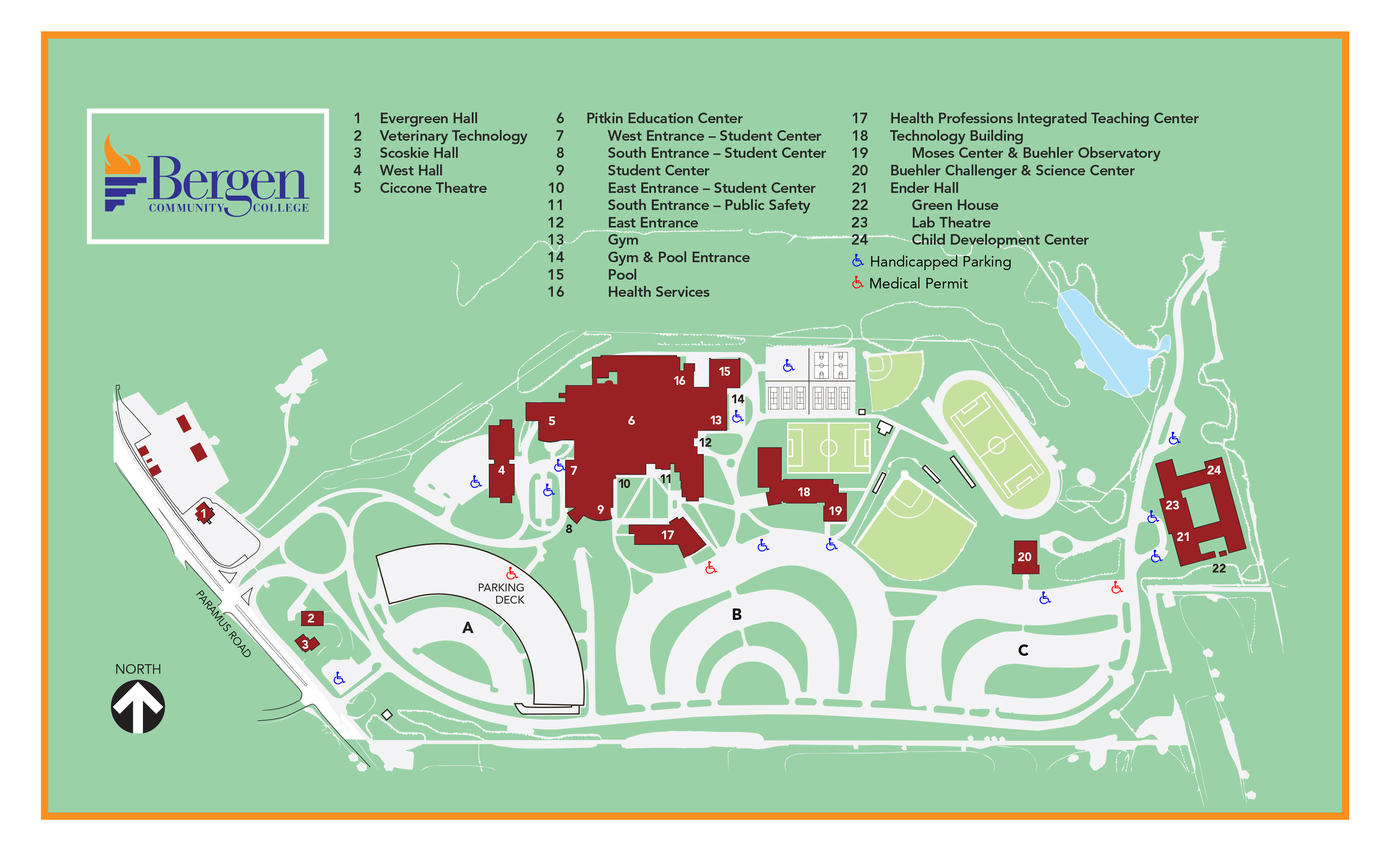 Paramus Campus Map