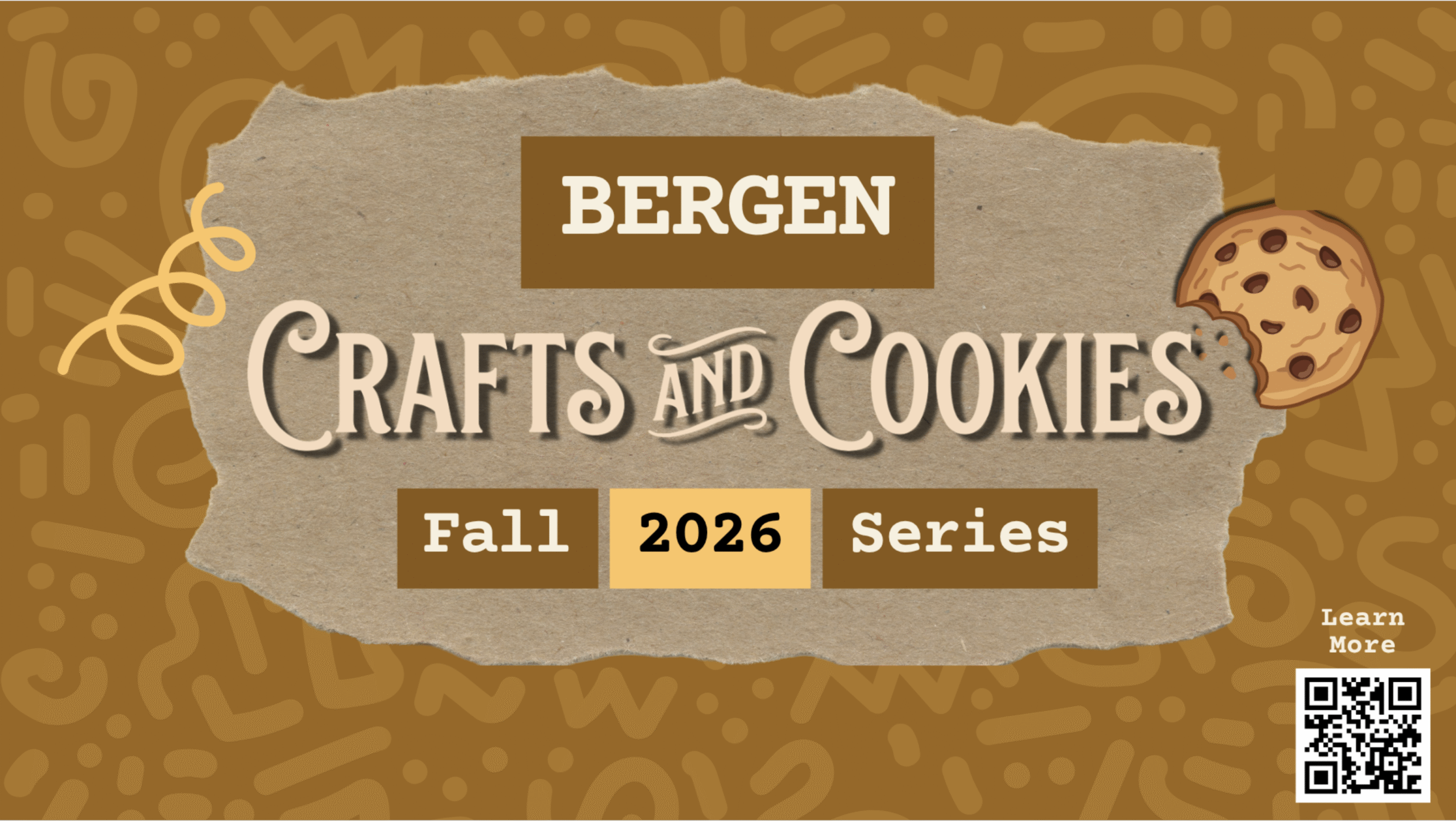 Bergen Crafts and Cookies Fall 2026 Series
